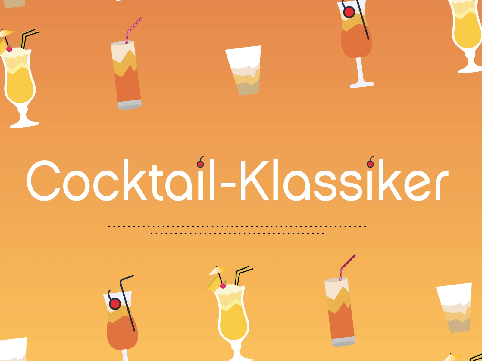 Cocktail-Klassiker Banner Cocktail-Klassiekr Banner