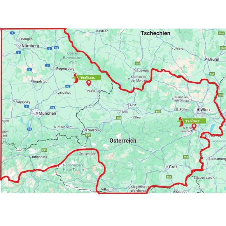 Troiber Liefergebiet Troiber Liefergebiet