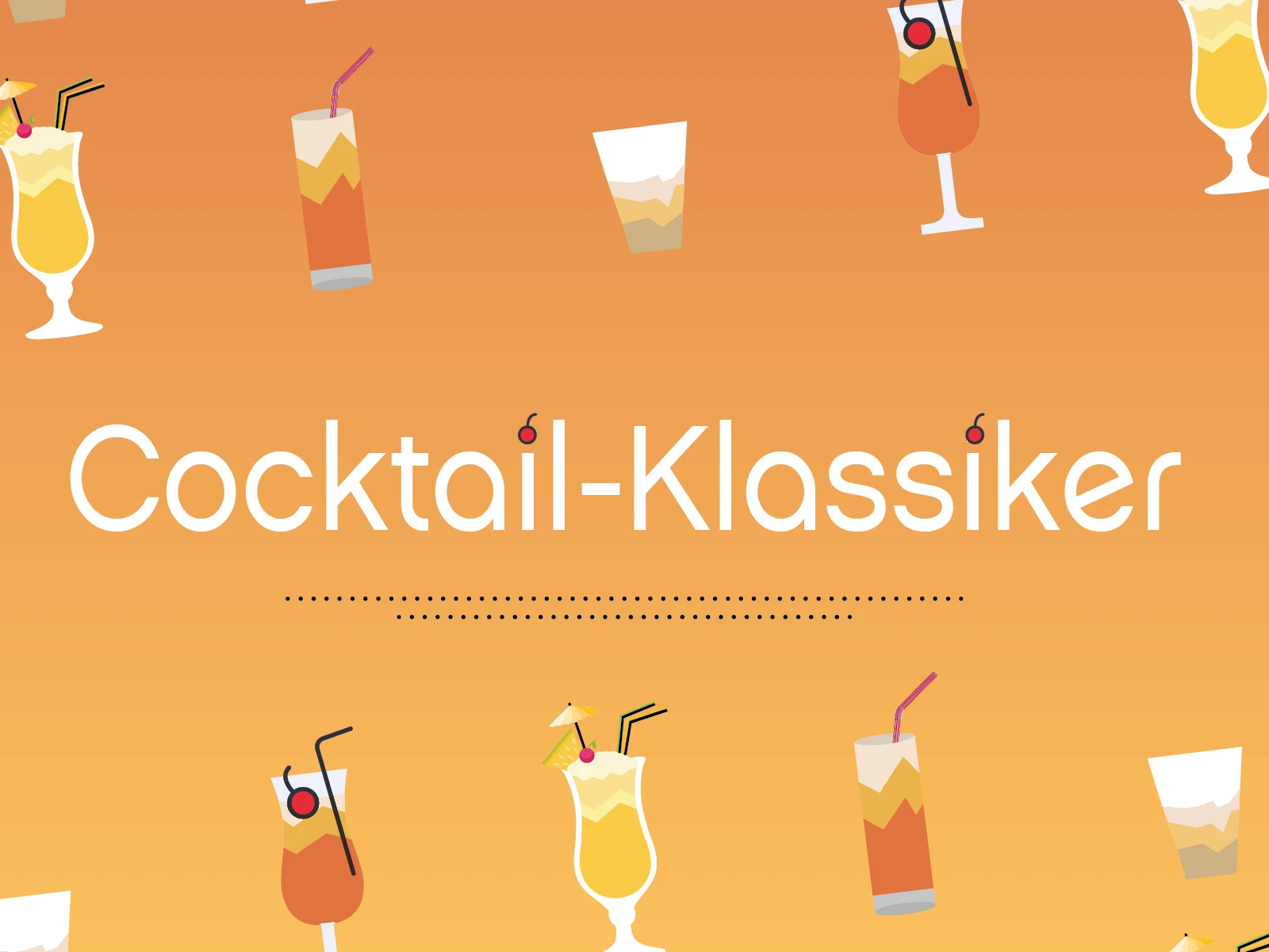 Cocktail-Klassiker Banner Cocktail-Klassiker Banner