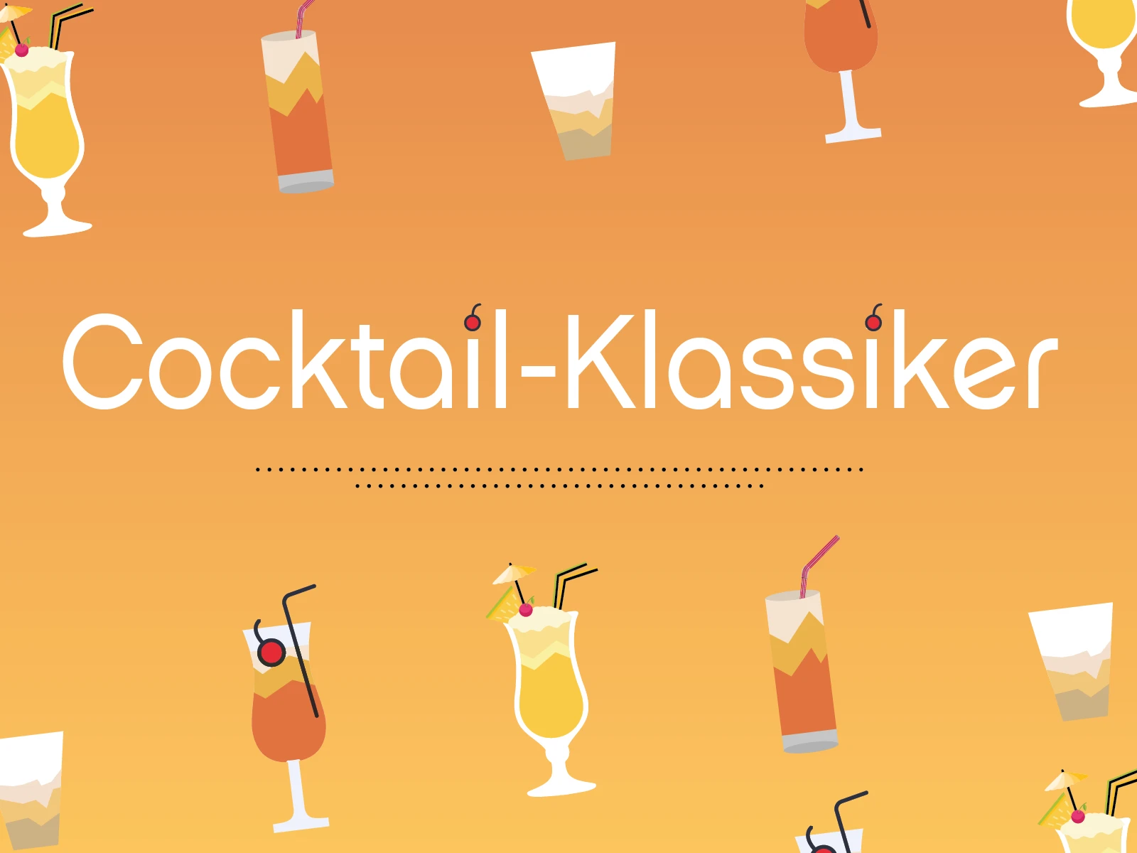 Cocktail-Klassiker Header Cocktail- Klassiker Header